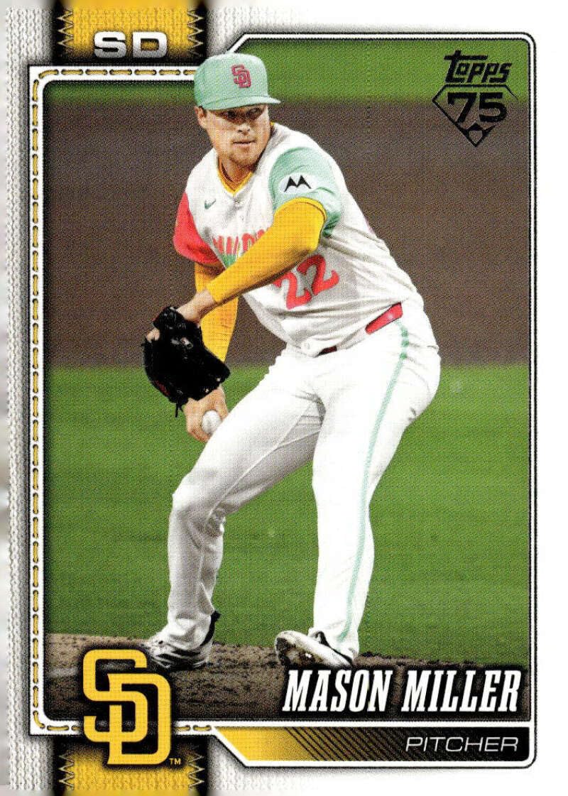 メイソンミラー　ボブルヘッド　Mason Miller サンディエゴ・パドレス Amazon.com: 2026 Topps #179 Mason Miller San Diego Padres MLB